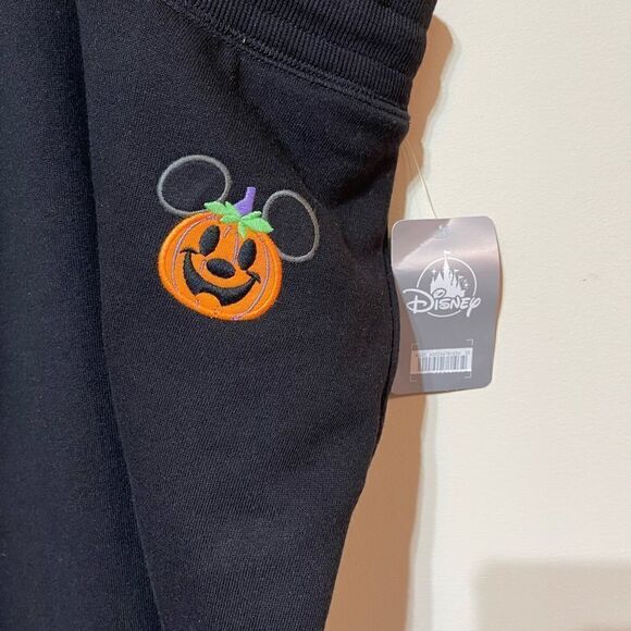 DisneyParks Mickey Mouse Pumpkin Halloween Sweatpants Size 1XL NWT - Picture 4 of 14